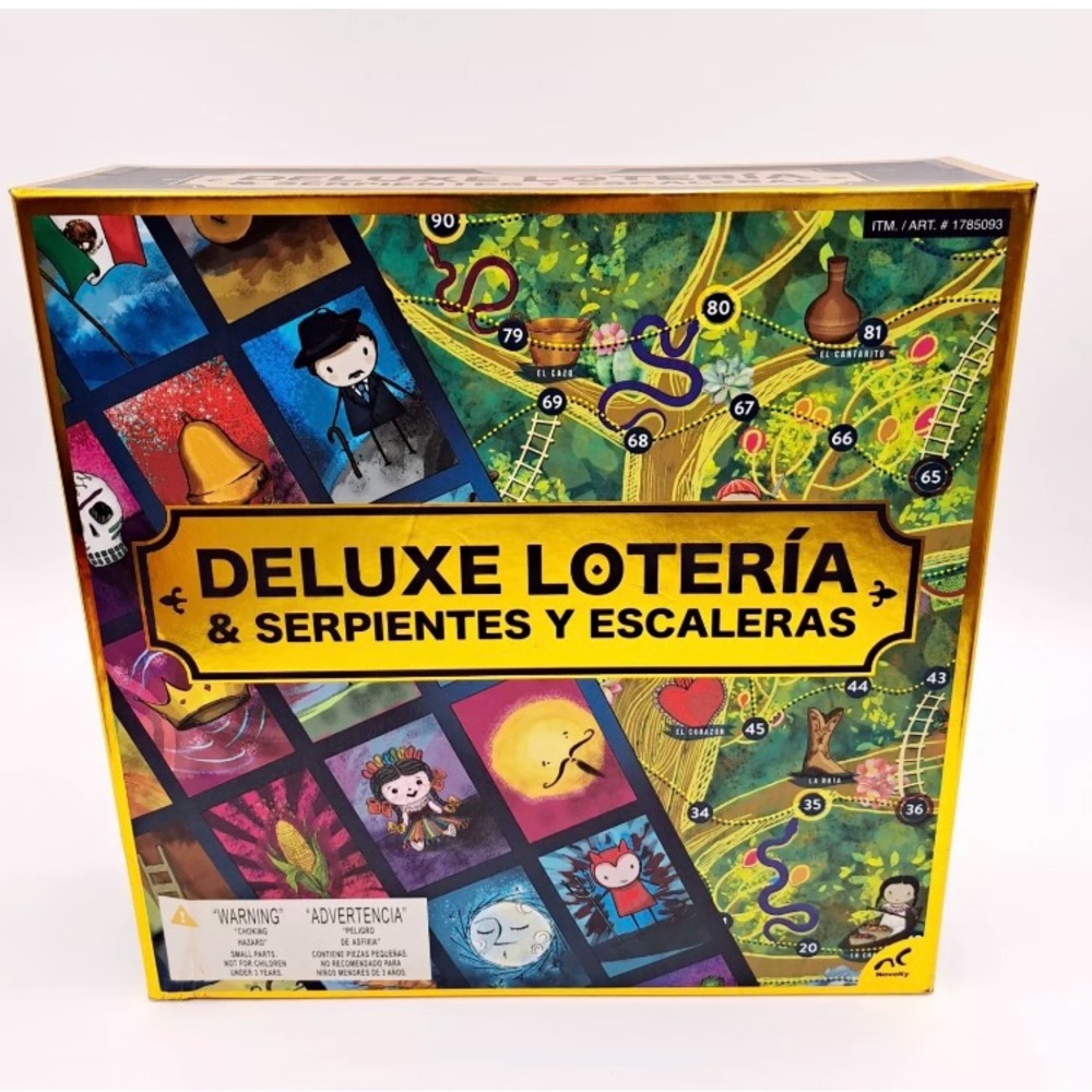 Deluxe Loteria & Serpientes Y Escaleras Board Game